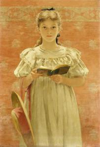 MacEWEN Walter 1860-1943,Girl Standing with Book,Christie's GB 2000-06-15
