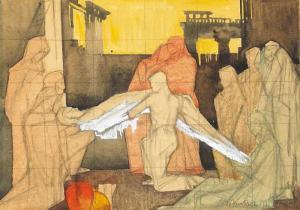 MacGONIGAL Maurice Joseph 1900-1979,ENTOMBMENT,Whyte's IE 2008-02-25