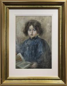 MacGOUN Hannah Clarke Prest 1864-1913,HALF-LENGTH PORTRAIT OF A YOUNG GIRL,1900,McTear's 2021-05-19