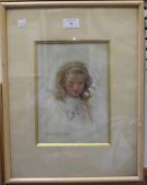 MacGOUN Hannah Clarke Prest,Head and Shoulders Portrait of a Young Girl,Tooveys Auction 2016-07-13