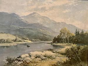 MACGREGOR William York 1855-1923,Mountain scape with a river,Bruun Rasmussen DK 2022-08-11