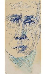 MACGUIRE Edward 1932-1986,Self-Portrait,1985,Morgan O'Driscoll IE 2023-04-18