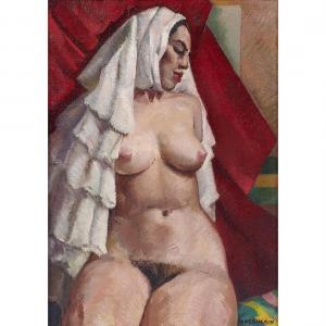 Macgurrin Buckley 1896-1971,Seated Nude,Clars Auction Gallery US 2023-05-12