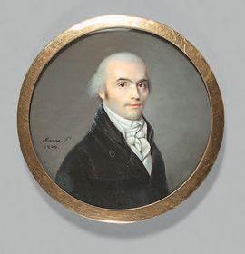 MACHÉRA Ferdinand 1776-1843,Portrait d'homme,1803,De Maigret FR 2021-06-11
