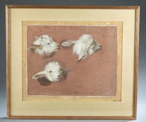 MACHEN William H,goats, including three goat heads in different pos,Quinn & Farmer 2021-01-30