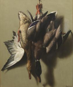 Machen William Henry 1832-1911,Hanging Mallards,Aspire Auction US 2019-04-13