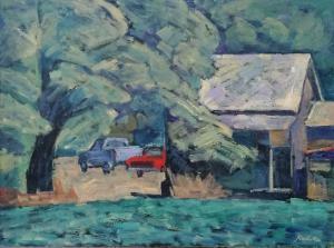 MACHOTKA Pavel 1936,Farm and truck Sw. Rd.,1992,Felima Art Casa d'Aste IT 2021-03-20