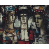 MACHOUREK Antonín Marek 1913-1991,Three Faces,1960,Treadway US 2011-05-22