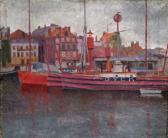 MACINNES Colin 1914-1976,Trawlers in a harbour,Woolley & Wallis GB 2014-12-10