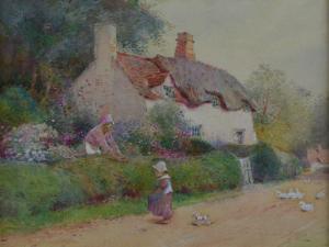 MACKAY J,figures by a cottage,Ewbank Auctions GB 2018-06-20