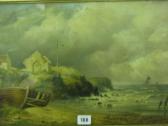 MACKAY R,stormy seascape with beached boat,Rogers Jones & Co GB 2007-11-27