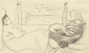 MACKE August 1887-1914,Franz und Maria Marc auf der Rückreise von Paris (,1912,Sotheby's 2024-03-20