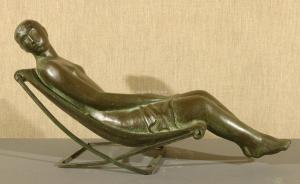 MACKEN Mark 1913-1977,Femme sur chaise longue Vrouw in ligzetel,Campo & Campo BE 2018-10-24