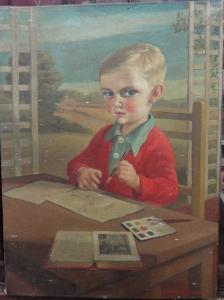 MACKENNEY 1900-1900,Portrait of a boy drawing,Bellmans Fine Art Auctioneers GB 2015-11-04
