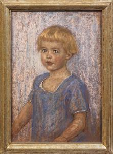 MACKENSEN Fritz 1866-1953,Porträt eines Kindes Vor einem hellen, neutralen H,1929,Schloss 2021-09-04