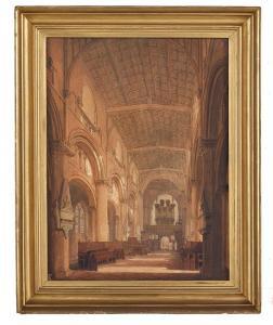 MACKENZIE Frederick 1787-1854,Choir of Norwich Cathedral,2000,New Orleans Auction US 2017-03-11