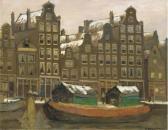 MACKENZIE Marie Henri 1878-1961,Prinsengracht by the Noordermarkt, Amsterdam,Christie's 2006-01-24