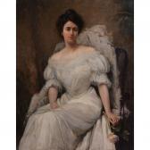 MACKENZIE William Gibbs,Portrait of Miss Mary Mc Kean (later Mrs Scott) of,1909,Dreweatts 2018-07-18