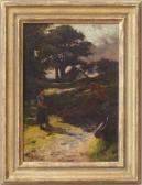 MACKENZIE William Murray 1880-1908,Landscape with Figures,1888,Stair Galleries US 2014-02-21