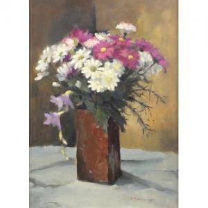 MACKERVOY Robin 1930,Still life mixed flowers,1988,Eastbourne GB 2018-09-13