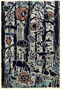 MACKIE Helen 1926,Winter Woods,Lando Art Auction CA 2017-02-26