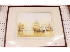 MACKIE N,Thames shipping scene,Smiths of Newent Auctioneers GB 2016-06-10