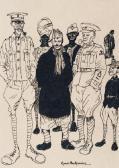 MACKIEWICZ Kamil 1885-1931,Karykatura oficerów wojska kolonialnego,Rempex PL 2010-06-16