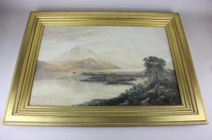 MACKINNON Finlay,Landscape view of distant mountains across water,1901,Henry Adams 2017-01-11