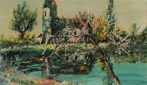 MACKINNON Sine 1901-1996,REFLECTIONS ON THE WATER,Ross's Auctioneers and values IE 2023-07-19