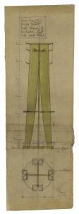 MACKINTOSH Charles Rennie 1868-1928,DESIGN FOR AN UMBRELLA, HAT AND COAT STAND FOR M,1898,Sotheby's 2017-06-06