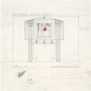 MACKINTOSH Charles Rennie 1868-1928,SKETCH FOR PANEL, 3 LILYBANK TERRACE,Sotheby's GB 2009-10-27