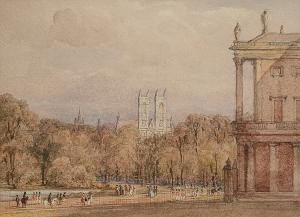 MACKIS Clive T,View of St James's Park and Westminster from Buckingham Palace,Bonhams GB 2006-02-28