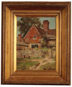 MACKLIN Thomas Eyre,Old Cottage near Gomshall, Surrey - A cottage door,1887,Duke & Son 2021-05-12
