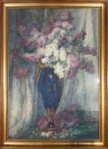 MACLE André 1891-1967,Bouquet de lilas blanc et violet dans un vase en p,Conan-Auclair FR 2020-03-29