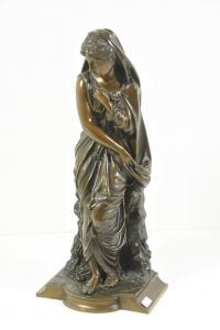 MACLEAN Thomas Nelson 1845-1894,Statue de jeune dame,Rops BE 2020-03-01