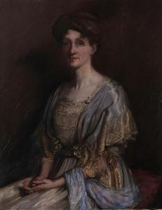 MacLEAN William 1860-1940,Portrait of Lucy Philips,1907,Mellors & Kirk GB 2022-04-12