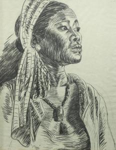 MACLEOD Alexander Samuel 1888-1975,Hawaiian girl portrait,1948,Chait US 2023-07-18