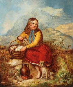 MACLEOD Jessie 1845-1875,On the Way Home with Eggs and Milk,1863,Jackson's US 2015-06-16