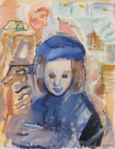 MacLEOD Pegi Nicol 1904-1949,Young Girl, New York,c.1943,Heffel CA 2023-11-30