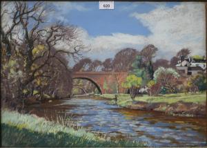MACLEOD William Douglas 1892-1963,THE TWO BRIDGES ON THE DOON, ALLOWAY,Great Western GB 2023-03-01