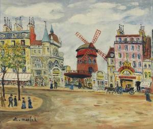 MACLET Elisee 1881-1962,Le Moulin Rouge,1900,Christie's GB 2016-11-03