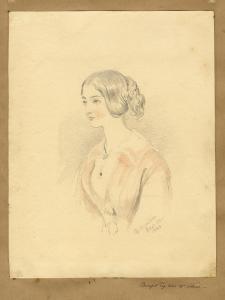MACLISE Daniel 1806-1870,Ritratto femminile,1844,Gonnelli IT 2023-01-31