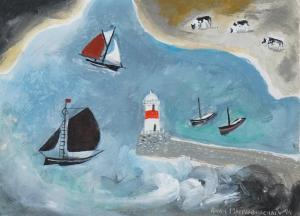 MACMIADHACHAIN ANNA 1900-1900,Little Blue Harbour,1994,Bellmans Fine Art Auctioneers GB 2022-09-06