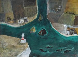 MACMIADHACHAIN ANNA 1900-1900,Whales In the Bay II,1994,Bellmans Fine Art Auctioneers GB 2022-09-06