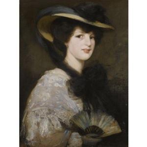 MACNICOL Bessie 1869-1904,LADY WITH A FAN,1904,Sotheby's GB 2010-04-22
