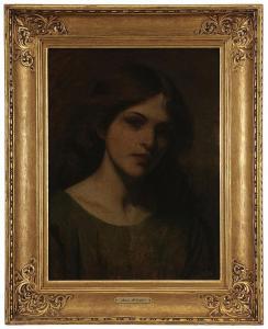 MACOMBER Mary Lizzy 1861-1916,Portrait of a Young Woman,Brunk Auctions US 2014-09-13