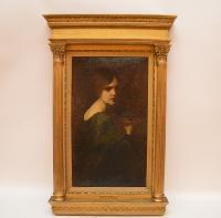 MACOMBER Mary Lizzy 1861-1916,Pre-Raphaelite Portrait,Hood Bill & Sons US 2016-05-03