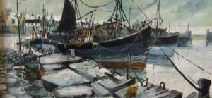 MACPHERSON,Boats in a Harbour,1971,Keys GB 2011-06-10