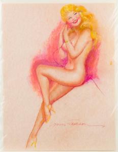 MACPHERSON Earl 1910-1993,Blonde nude pin-up,John Moran Auctioneers US 2019-01-13