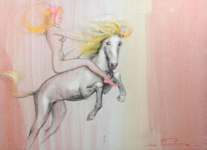 MACPHERSON Earl 1910-1993,Nude on Horseback,Burchard US 2022-02-19